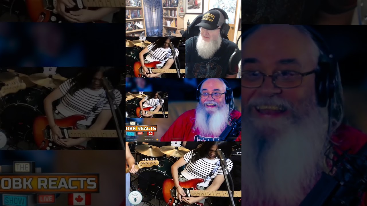 Bearded reactions@Neisha guitar riff@Missioned souls family band🤟🤟🤟