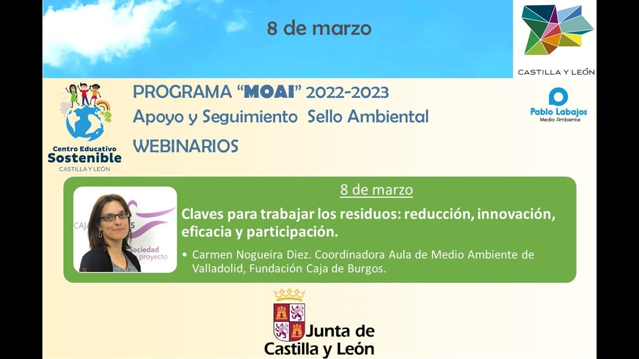 3º Webinario MOAI 22-23- Claves para los residuos: reducción, innovación, eficacia y participación.