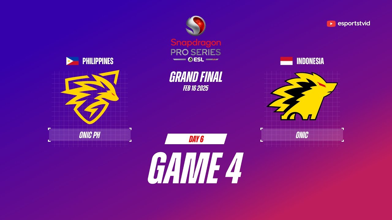 ONIC PH против ONIC GAME 4, гранд-финал ESL Snapdragon Pro Series S6 | ONIC против ONIC ESPORTSTV