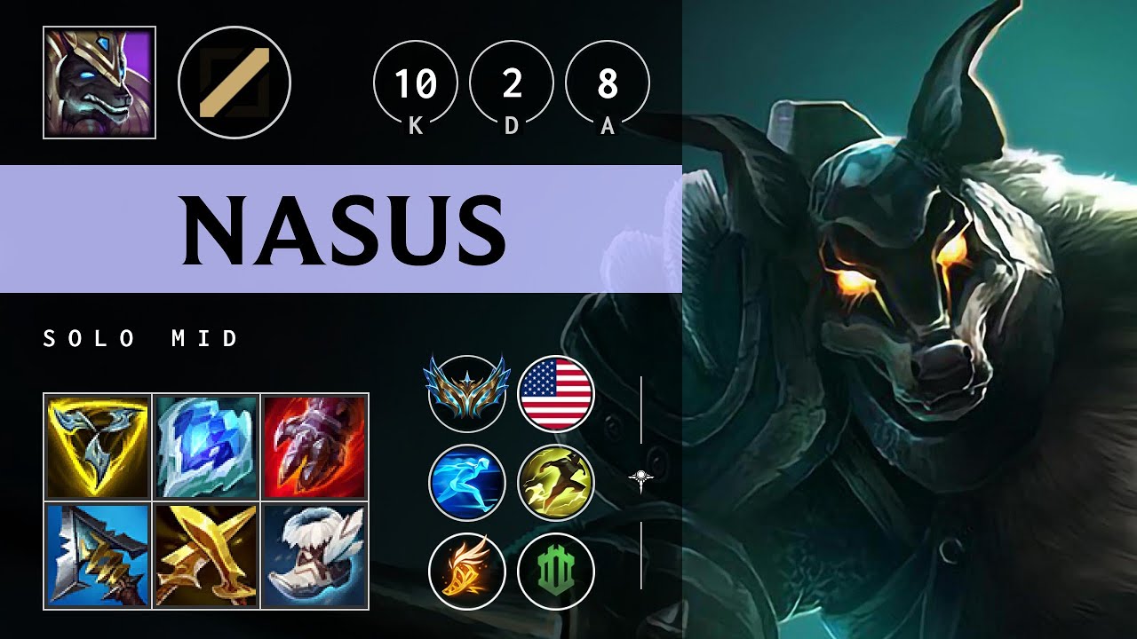 Nasus Mid vs Zed - NA Challenger Patch 25.08