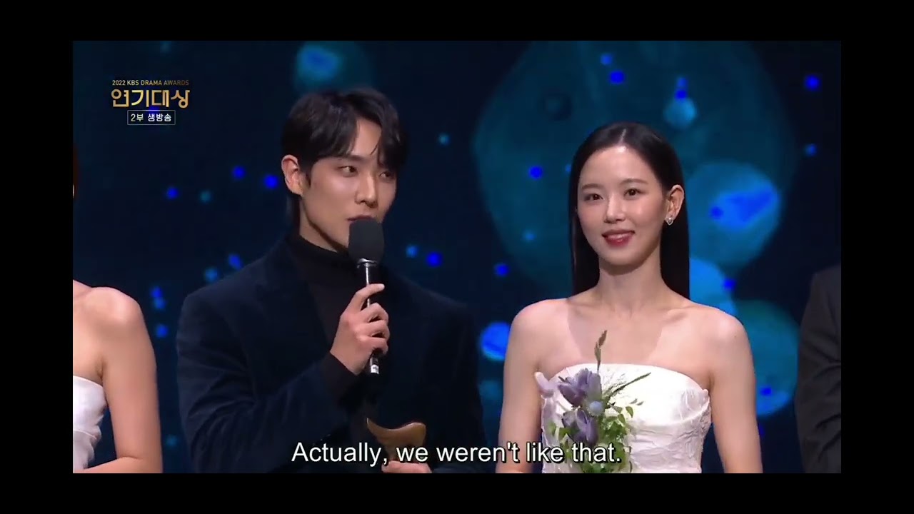 KBS Best Couple Award Lee Joon and Kang Hanna Bloody Heart