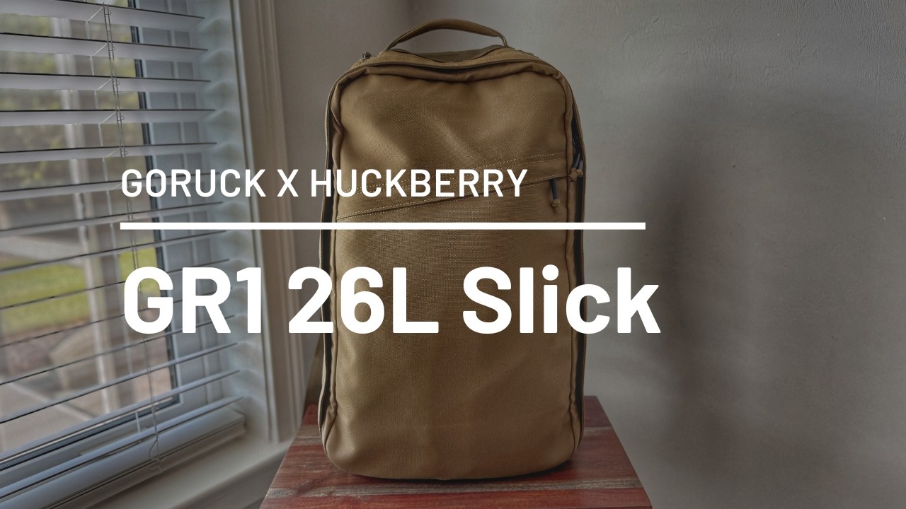 Huckberry x GORUCK 26L GR1 Slick (Coyote) Review - Minimalist Everyday Carry Backpack