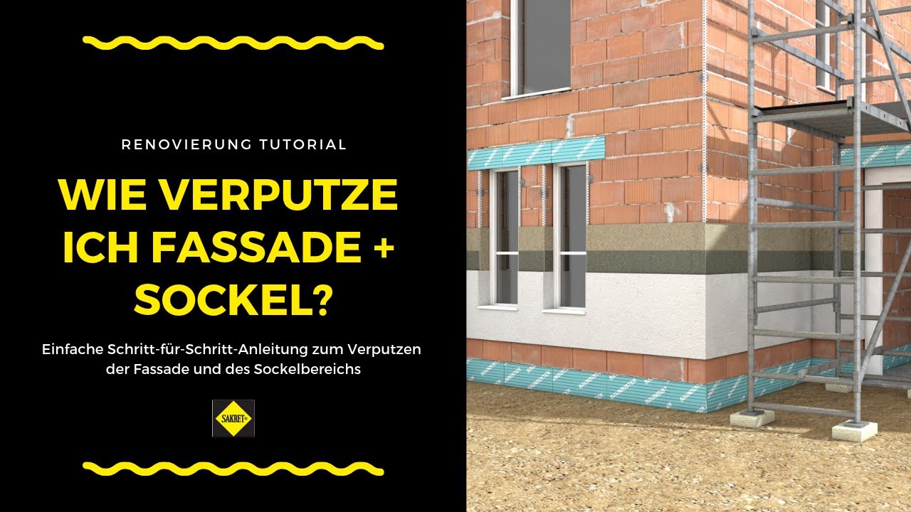 Fassade und Sockel verputzen - SAKRET Heimwerker TV