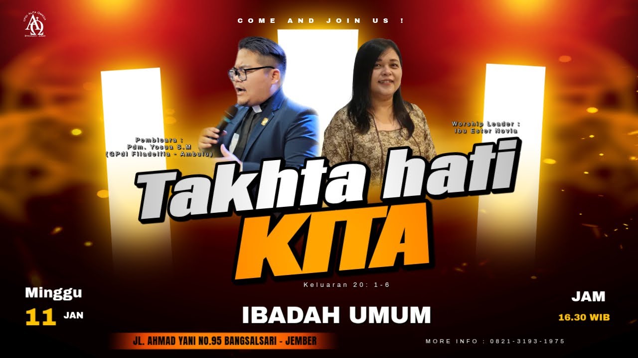 Ibadah Umum, Minggu 11 Januari 2026