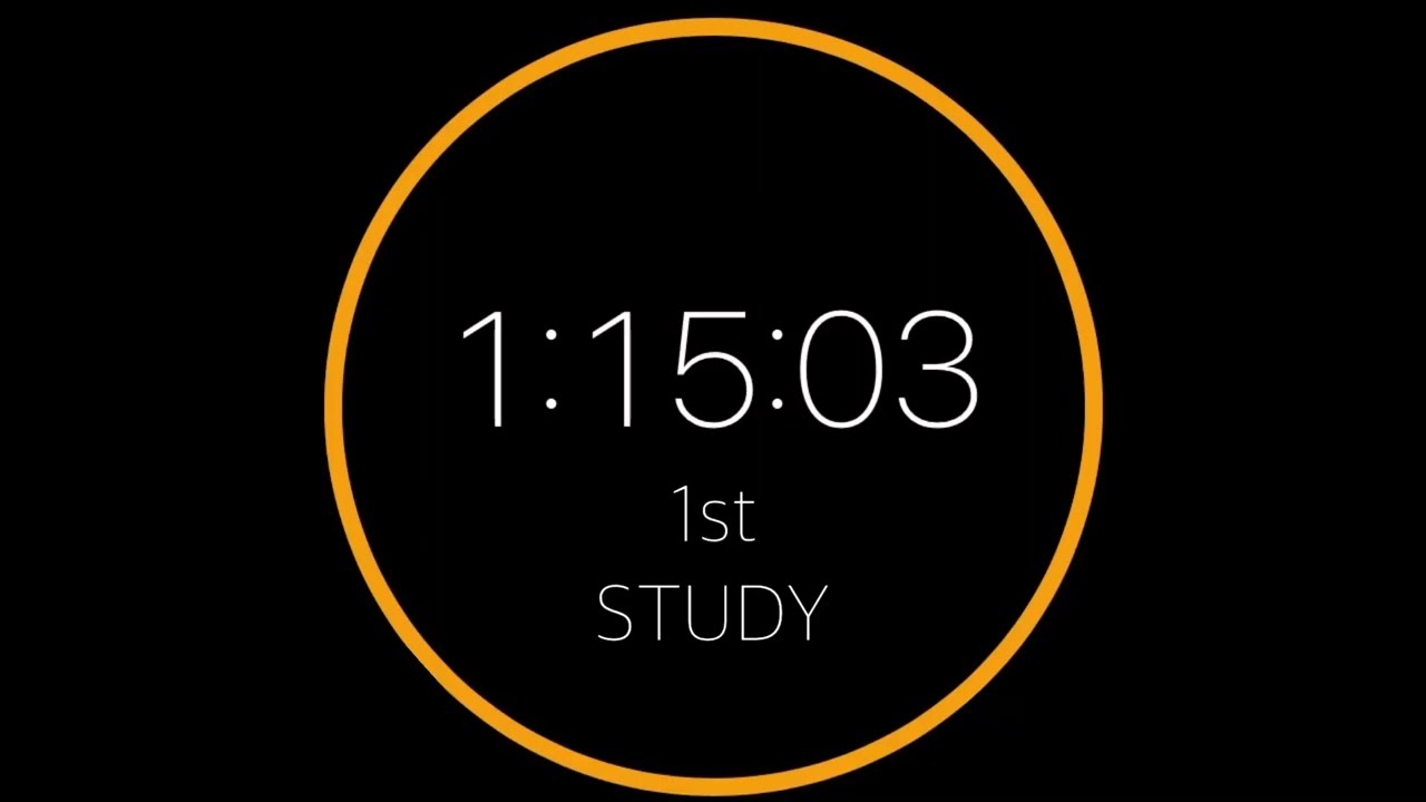 💜 [6HOURS] (75/15)x4 뽀모도로 타이머 with 장작소리,알람 / pomodoro study real time / fire sound timer/alarm