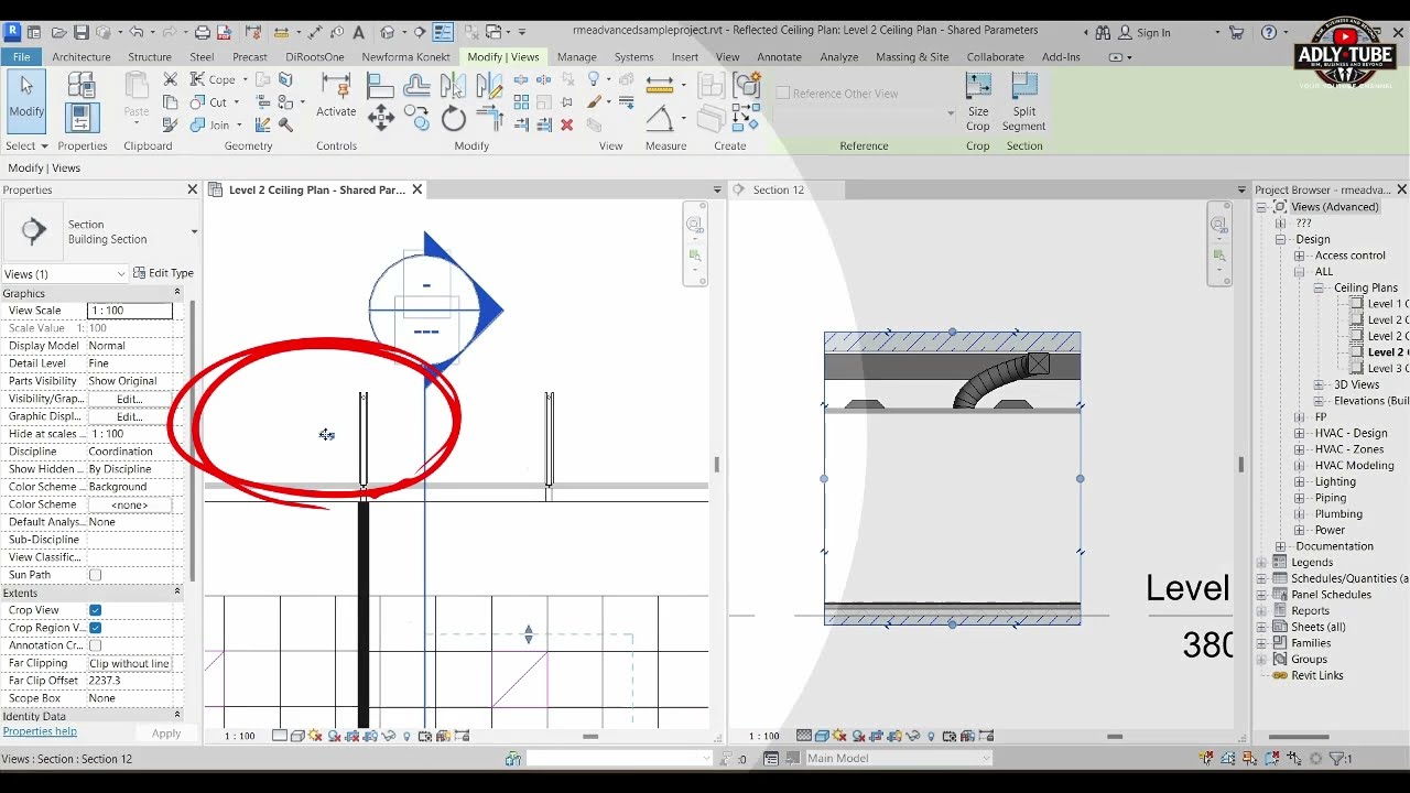 كل أسرار الـ Sections في Revit – فى فيديو واحد!