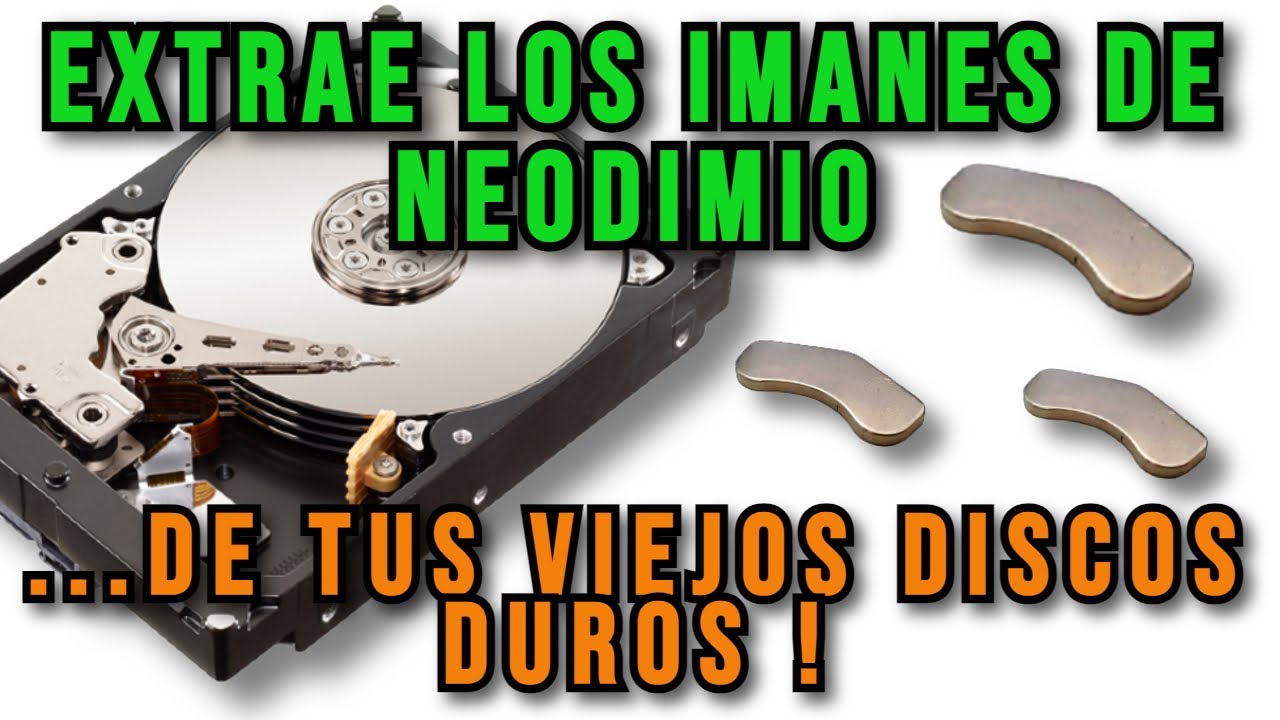 Aprende a sacar los imanes de neodimio de un disco duro !