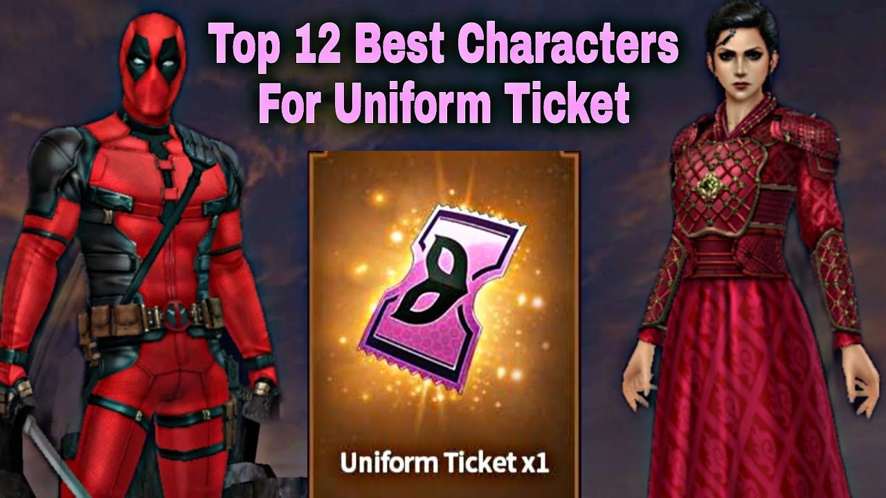 Top 12 Best Characters For Uniform Ticket - Marvel Future Fight