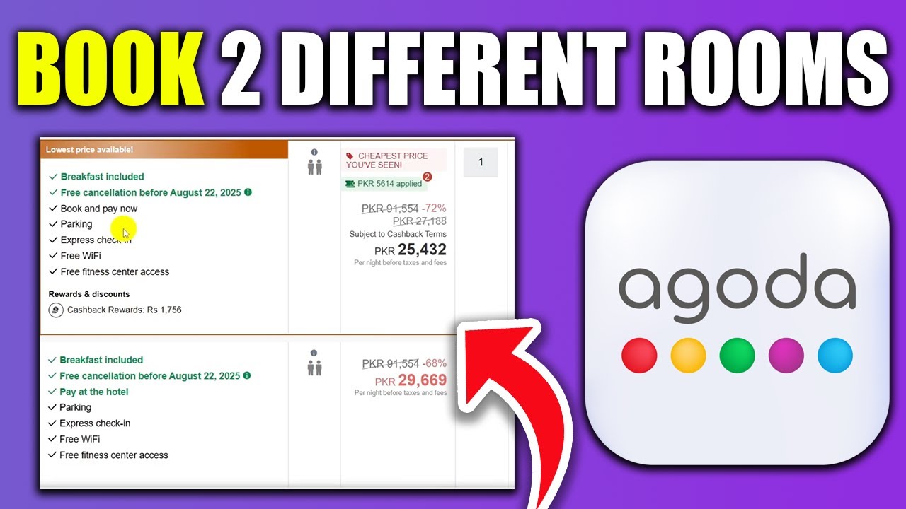 How To Book 2 Different Rooms In Agoda | Book Two Rooms Agoda