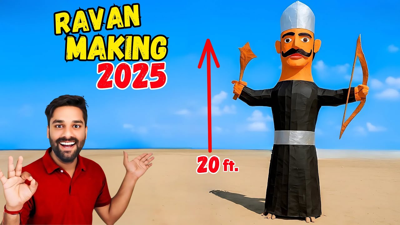 20 Feet Ravan Making At Home | Diwali 2025