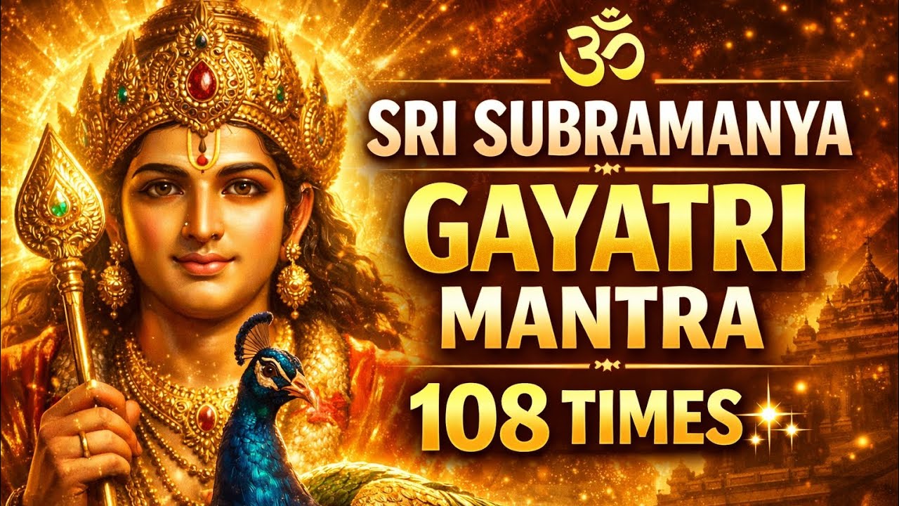 Om Tatpurushaya Vidmahe Mahasenaya Dheemahi | Subramanya Gayatri Mantra 30 Min 🕉️