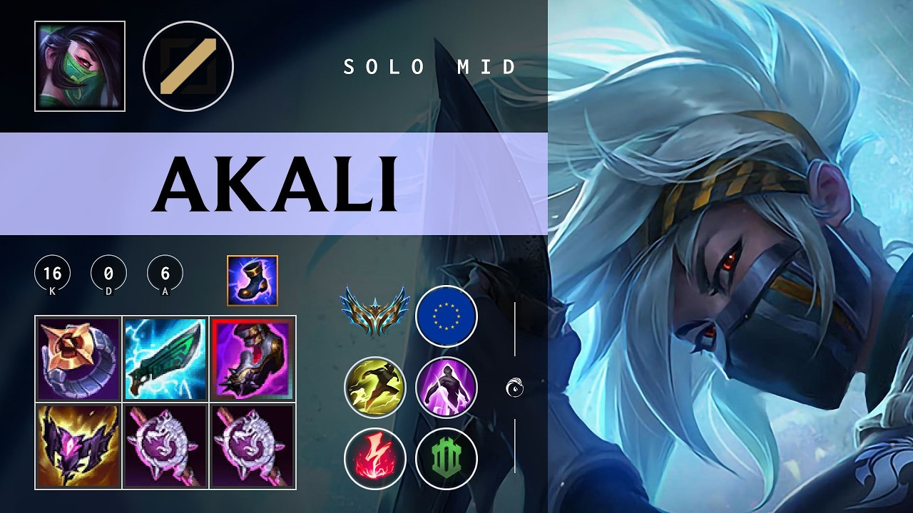 Akali Mid vs Tristana - EUW Challenger Patch 26.05