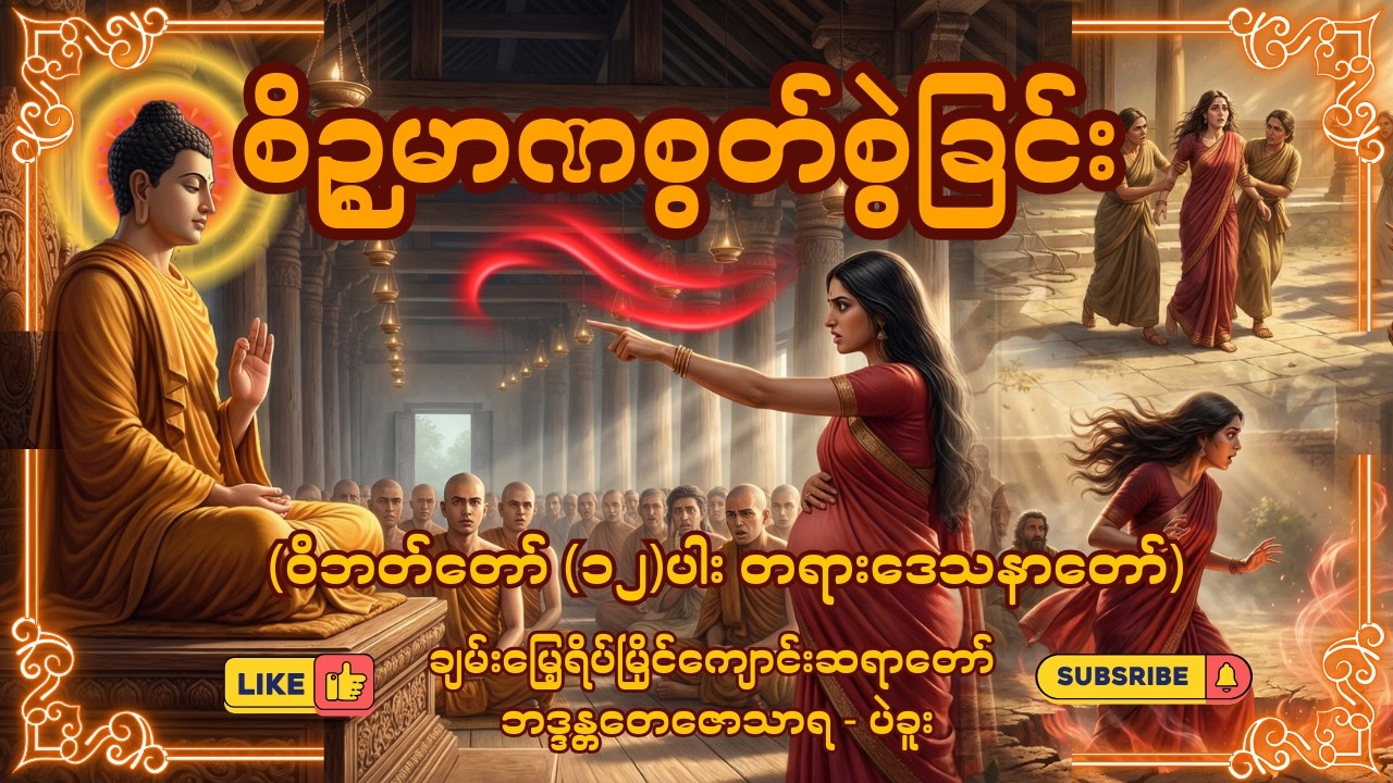 စိဉ္စမာဏစွဲစွဲခြင်း (ဝိပါတ်တော် ၁၂)ပါး - ချမ်းမြေ့ရိပ်မြိုင်ကျောင်းဆရာတော်-  ဘဒ္ဒန္တတေဇာသာရ - ပဲခူး