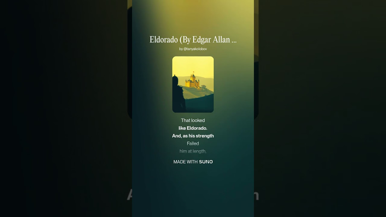 Eldorado (By Edgar Allan Poe) #passadoble #latinodance #1960snostalgia