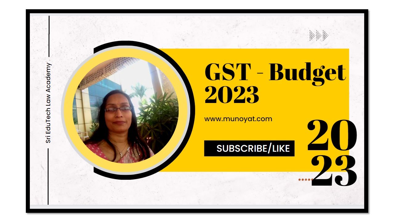 GST Budget Update 2023 #gst #budget #taxation #itc #composition Dealers  