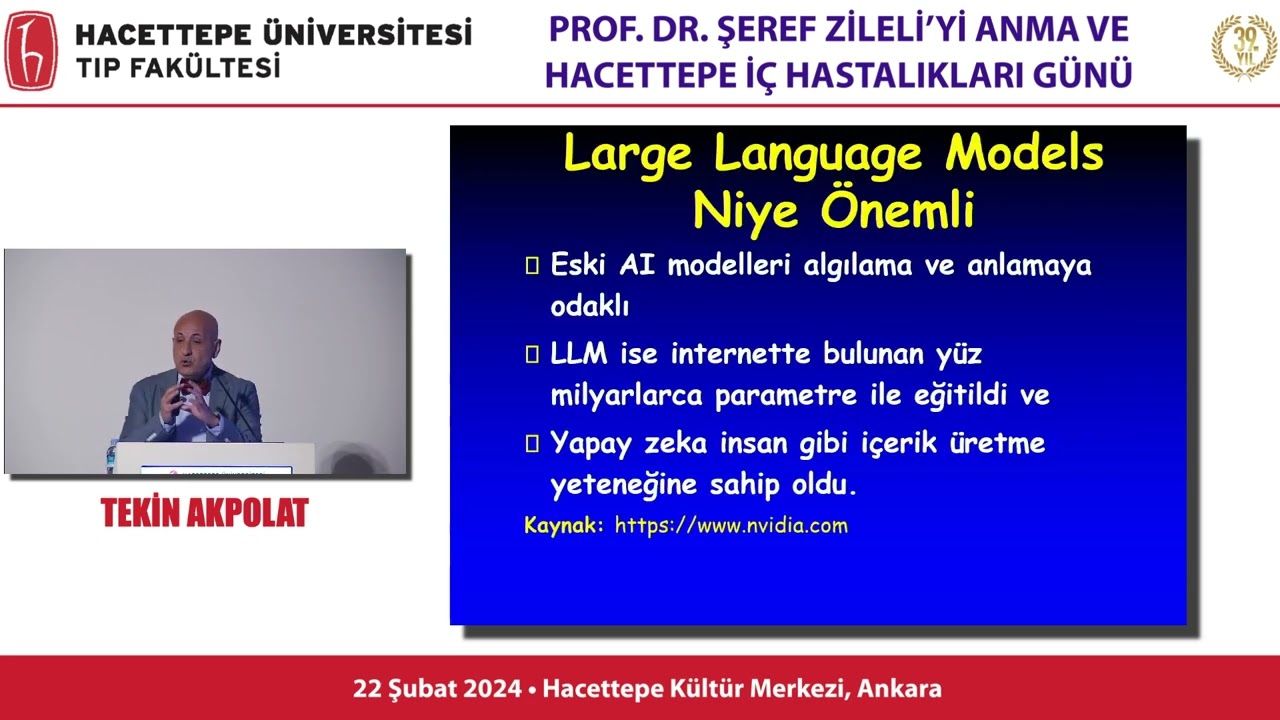 Yapay Zeka ve Tıp - Prof. Dr. Tekin Akpolat