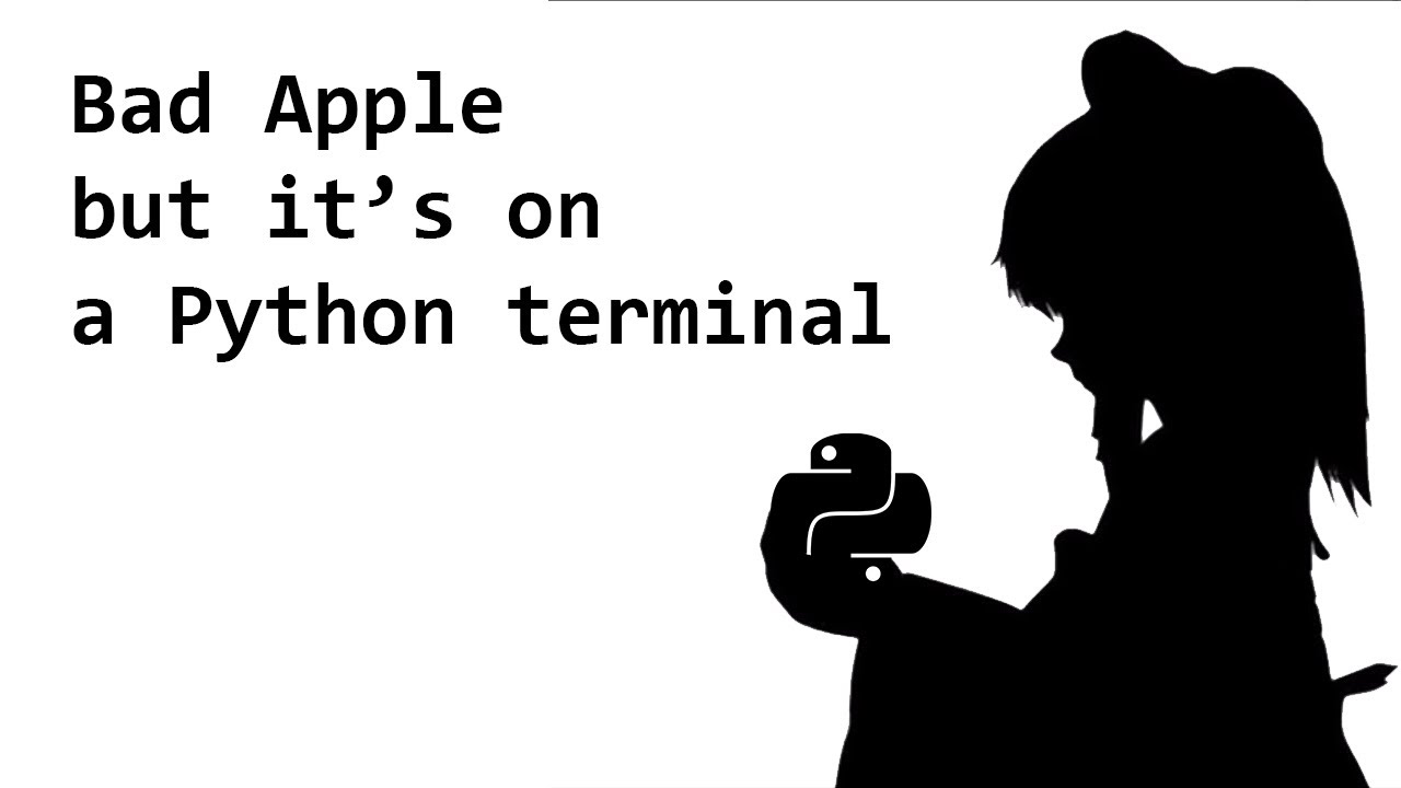 Bad Apple but it's on a Python terminal