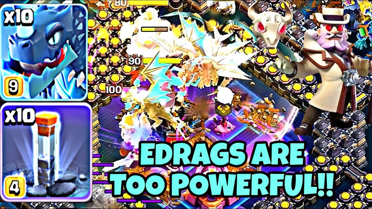 Edrags are too powerful!!!😱in Legend League | Clash of Clans | 