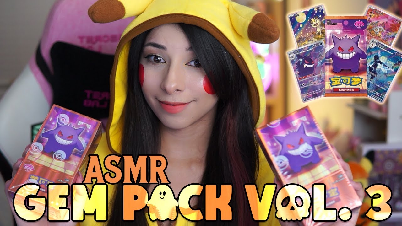 ASMR 🎃Halloween Pokemon Pack Opening🎃 Gem Vol. 3
