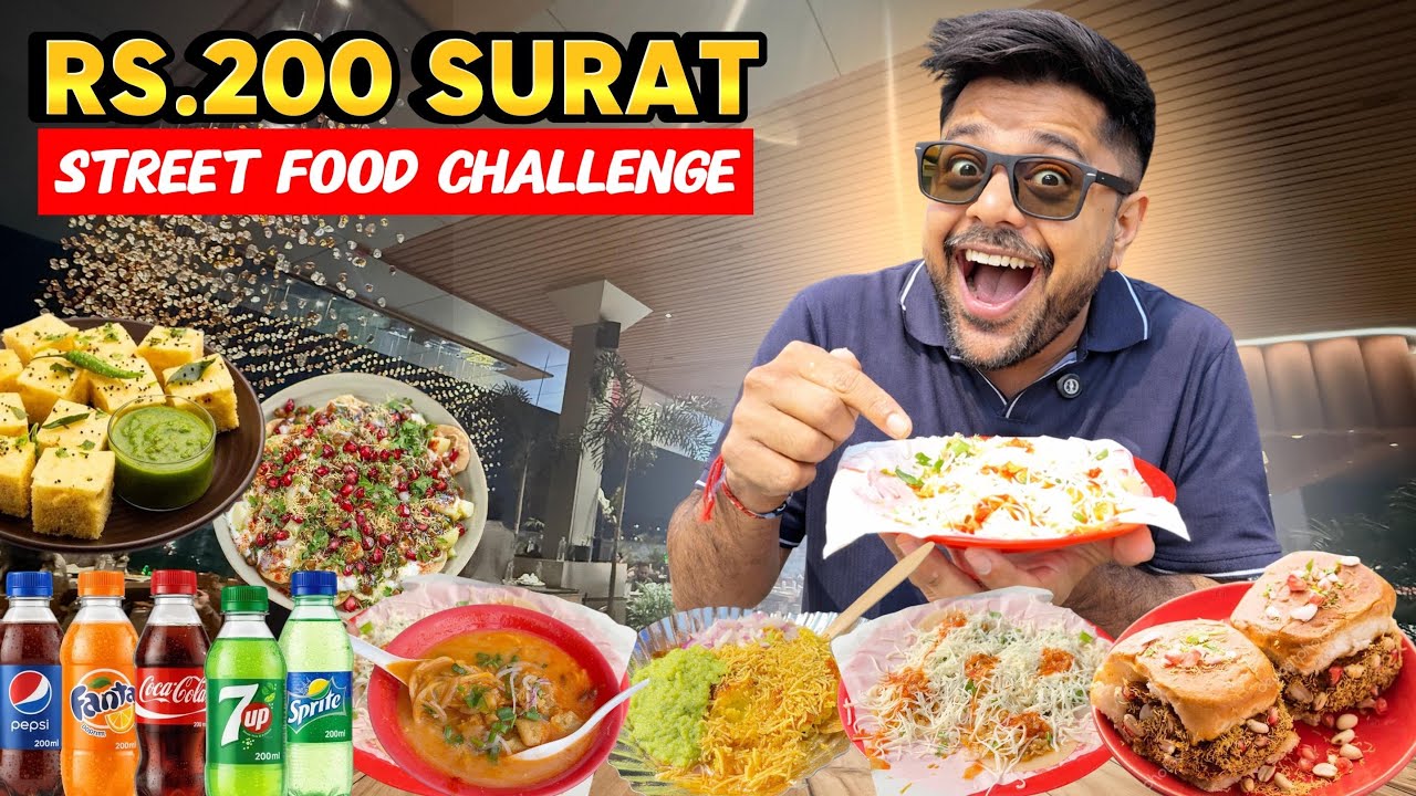 Surat Best top 3 street food | tour guide| Surti locho | khausa | surti alupuri | Surat best food 