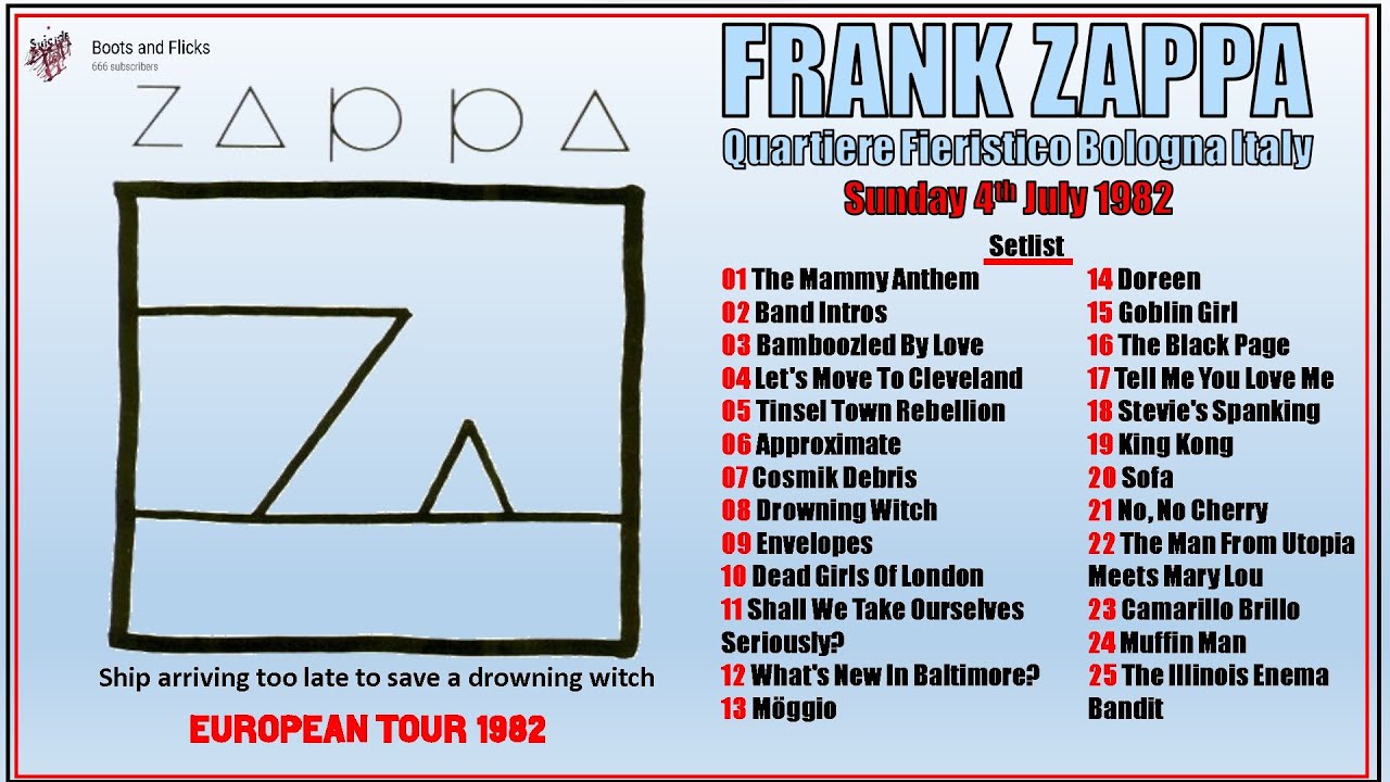 Frank Zappa Bologna Italy 04-07-1982 [VG-Ex Q Audio Aud Recording]