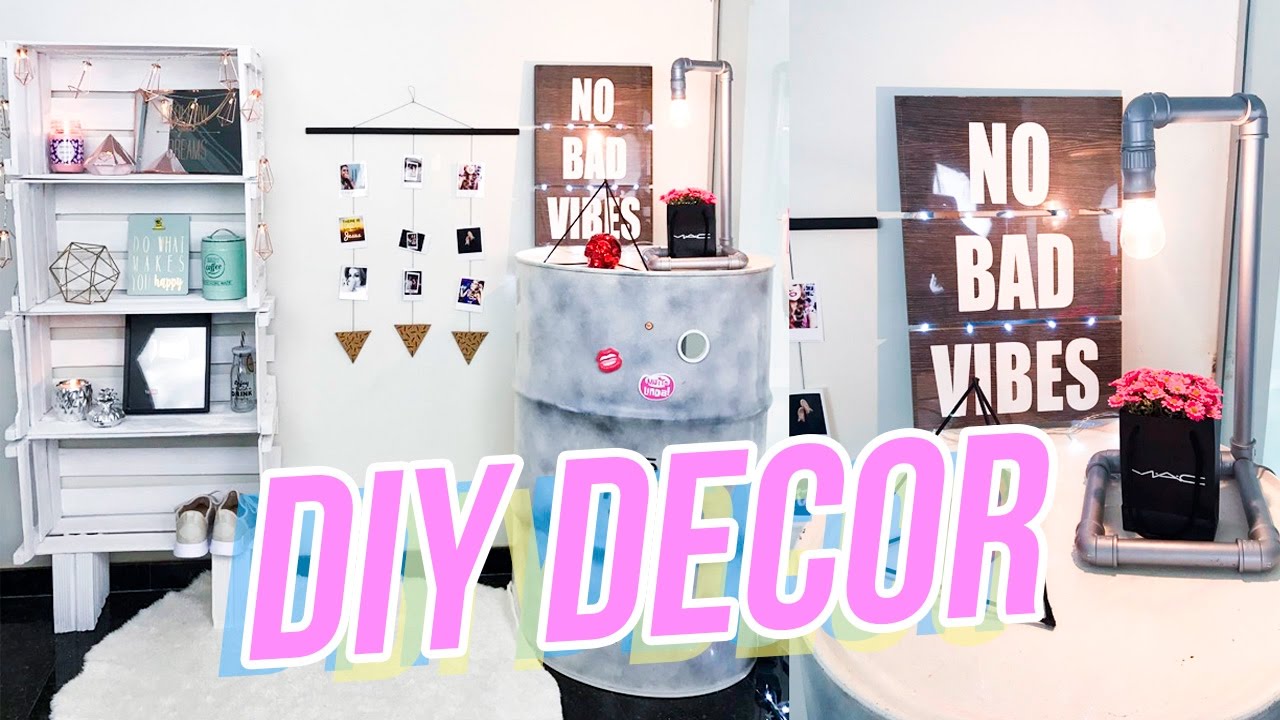 DIY FÁCIL E BARATO para DECORAR seu QUARTO! | Estilo Tumblr