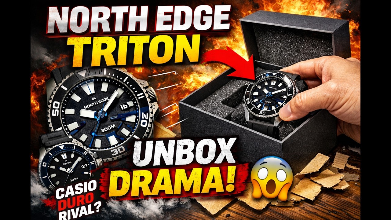 PST Tick-Tocks: North Edge Triton, a decent Casio duro compete, unbox and table top review 