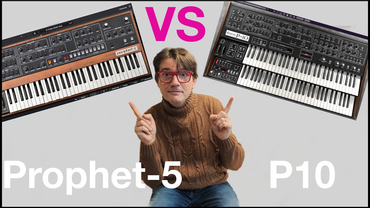 P10 Cherry Audio VS Prophet 5 V Arturia OUT OF THE BOX SOUND COMPARISON