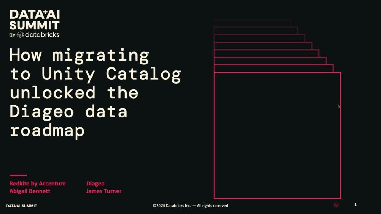 How Migrating to Unity Catalog Unlocked the Diageo Data Roadmap