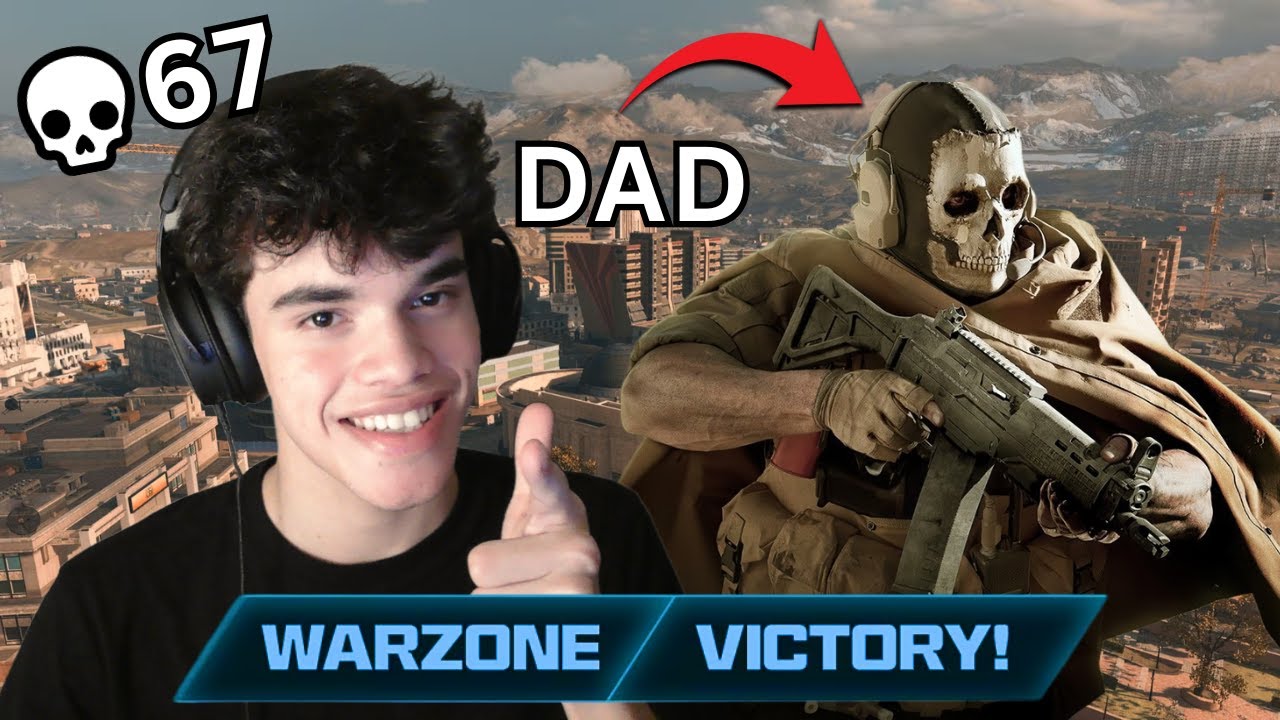 MY DAD CARRIED ME TO A WARZONE WIN!!