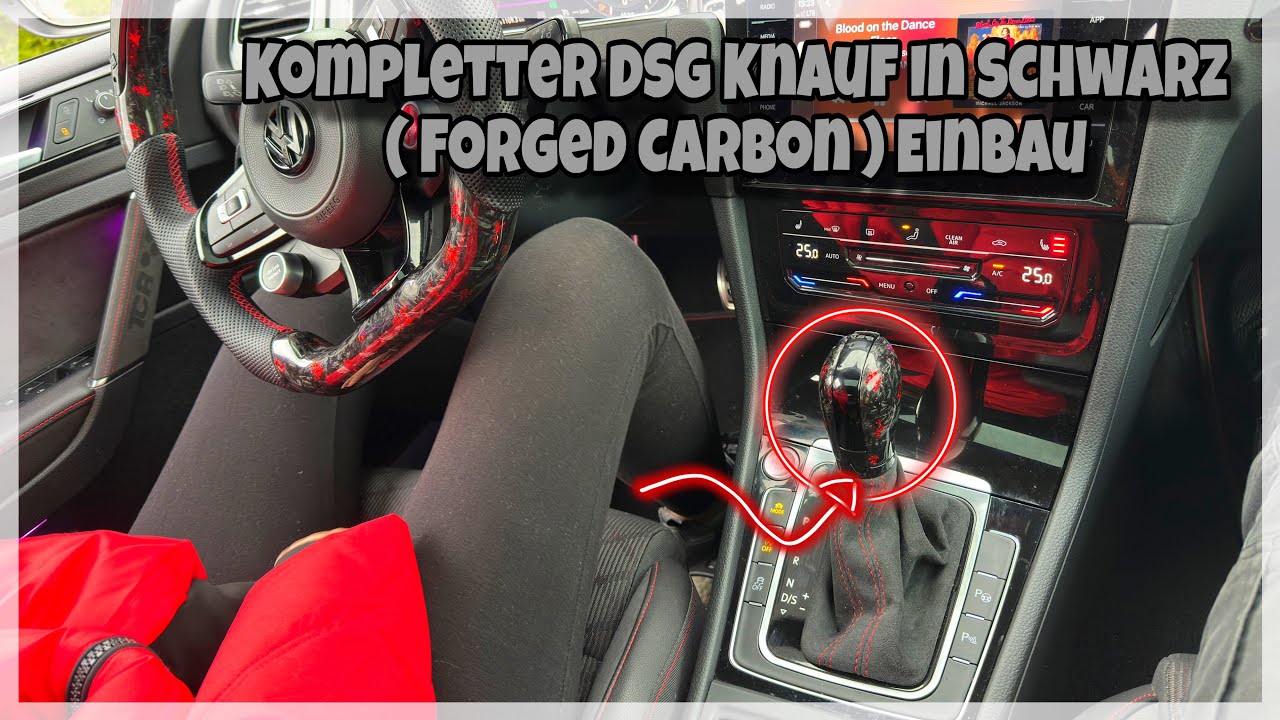 Golf 7 GTI TCR bekommt ein kompletten Neuen DSG Knauf In Schwarz + ( Forged Carbon ) ⭐️