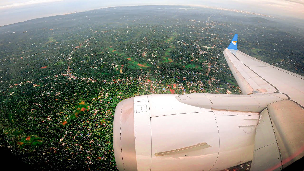 Flight Landing at Trivandrum Airport  |   #naadukaani #omanair @Naadukaani