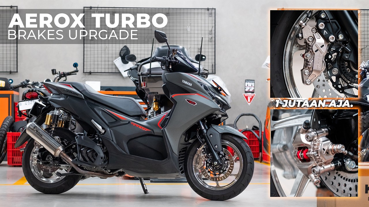 1 JUTAAN AJA 😍 Caliper Nickel AEROX TURBO ft. @One3MotoshopIndonesia 