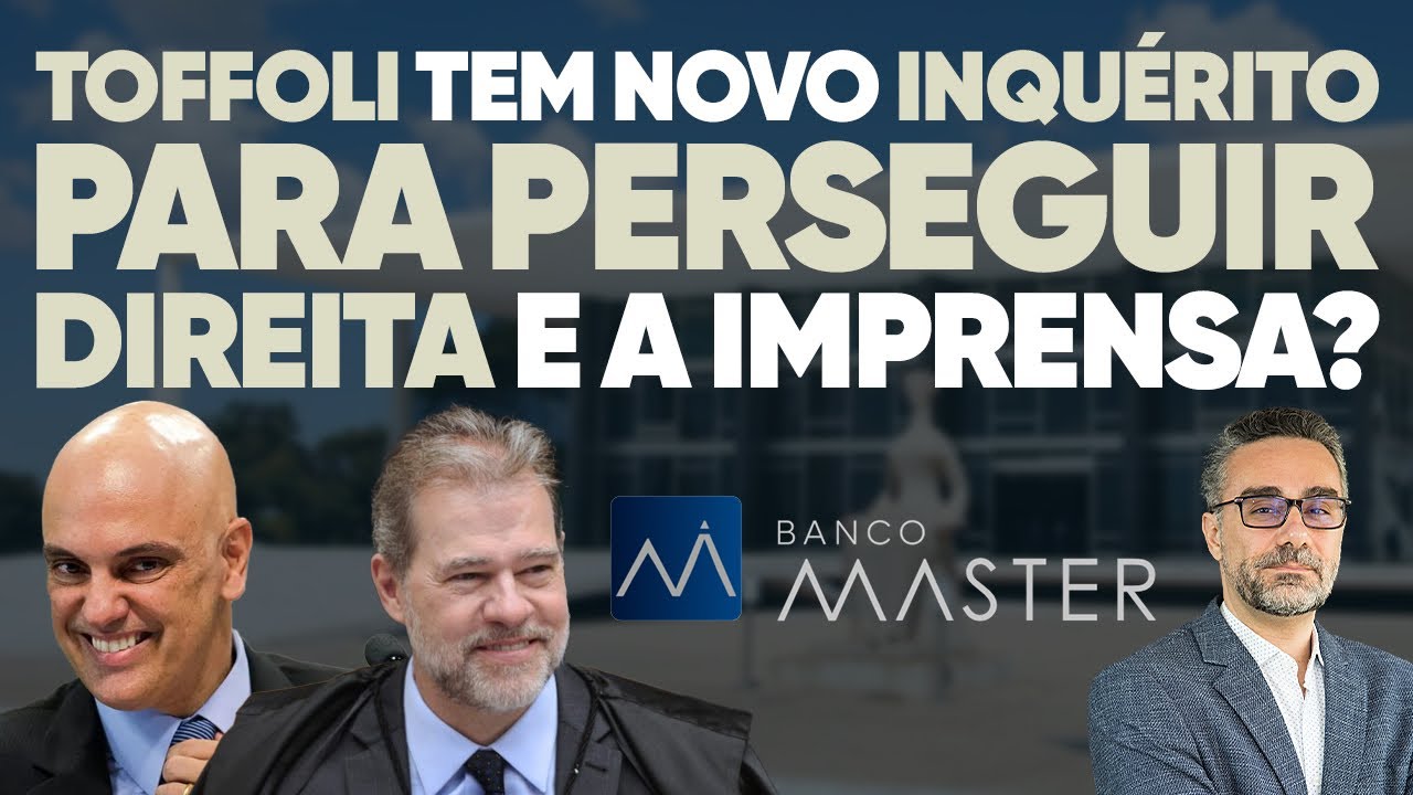 🚨 Novo inquérito de Toffoli será usado para perseguir a direita e a imprensa?