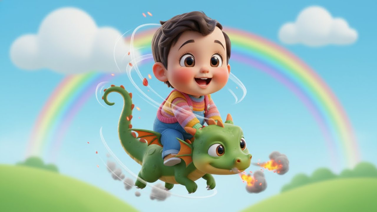 Canción del Bebé Dragón Volador 🐉✨ | Canciones infantiles divertidas | Baby Song Español para