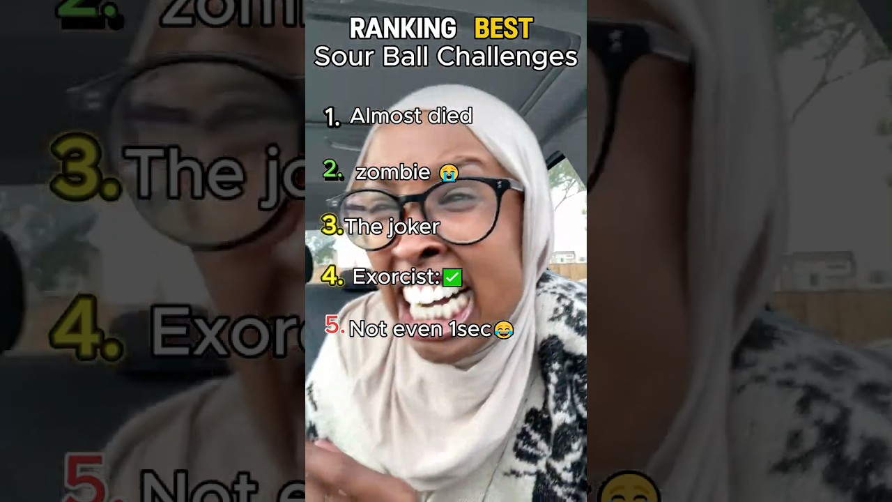 Ranking Best Sour Ball Challenge! #sour #ranking #shorts #reaction