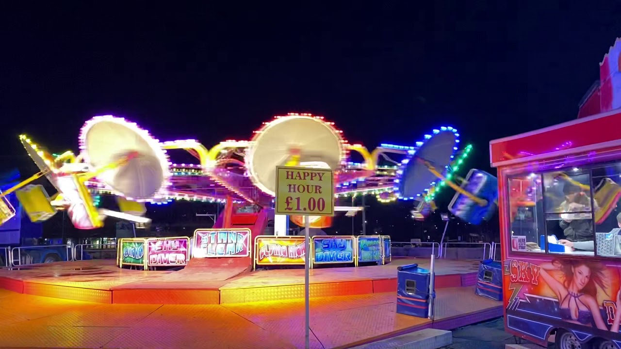 Chance Hanleys sky diver off ride team valley valentines fun fair 2020