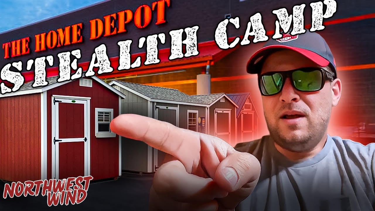 STEALTH CAMPING IN A HOME DEPOT SHED