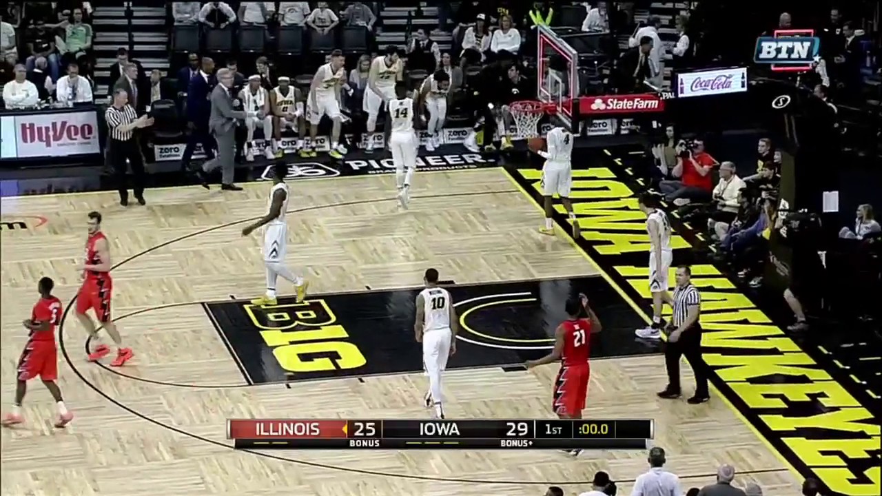 Malcolm Hill Beats the Buzzer with a Layup vs. Iowa