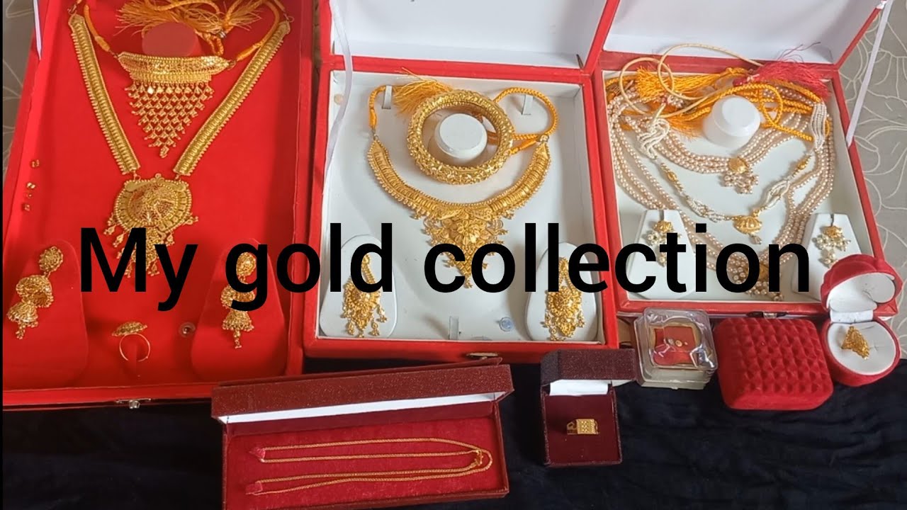 My gold jewellery collection || Amar biyer gold jewellery || Amar sonar goyna