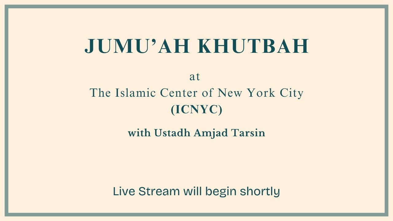 Jumu'ah Khutbah | 11.14.2025