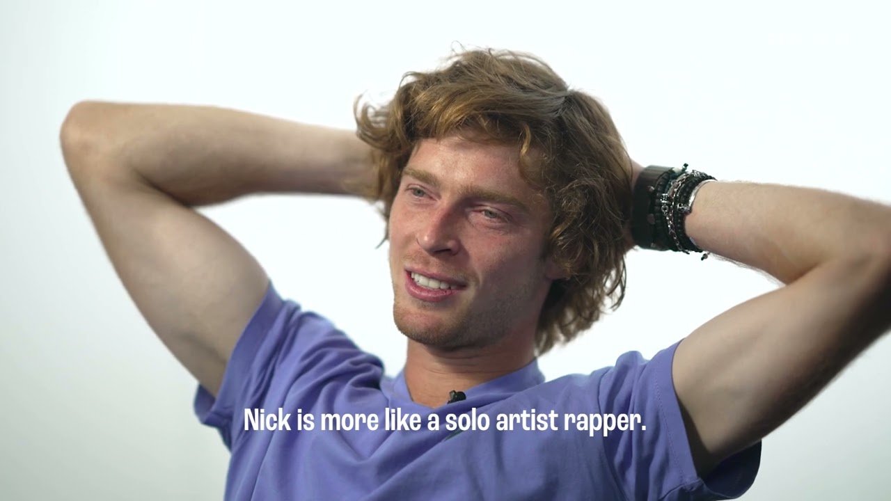 Andrey Rublev and Daniil Medvedev meet Louis Tomlinson