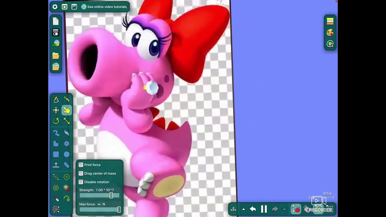 Mario￼ bros in Algodoo like voices
