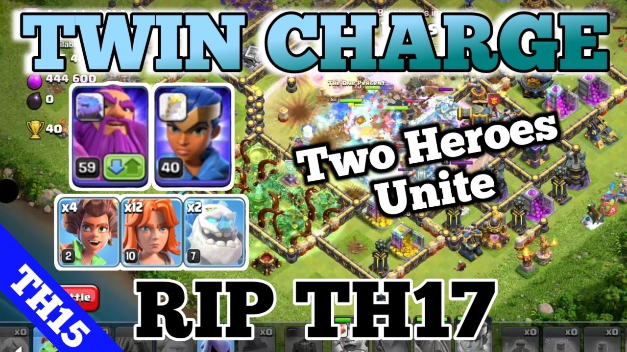 Th15 Vs Max Th17: So Strong That Even A Noob Player Can Triple A Super Charge Base (Clash Of Clans)