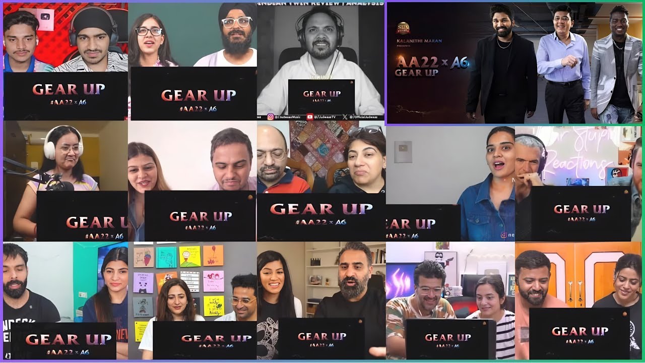 GEAR UP for #AA22xA6 Mashup Reaction | Allu Arjun | Sun Pictures | Atlee
