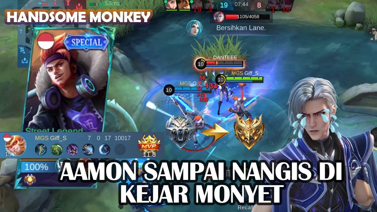 PUSH RANK SOLO KE MYTHIC, PEMULA DIJAMIN BISA | HANDSOME MONKEY SOLUSINYA | GAMEPLAY SUN MLBB