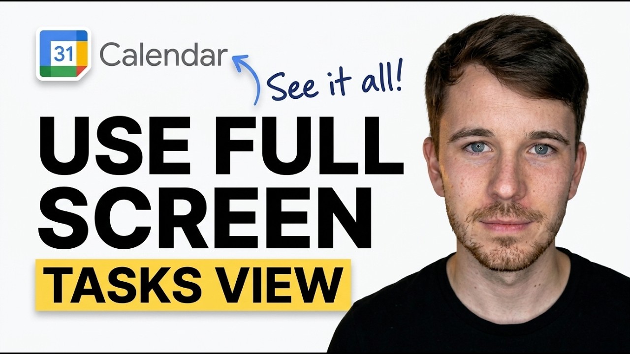 How to Use Full Screen Tasks View on Google Calendar 2026 (Simple Guide)