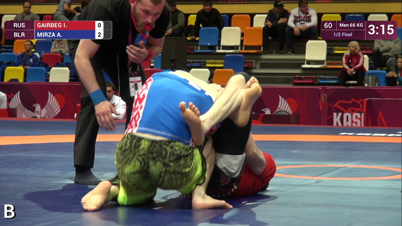 1/2 Men - 66 kg: I. GAIRBEG (RUS) v. A. MIRZA (BLR)