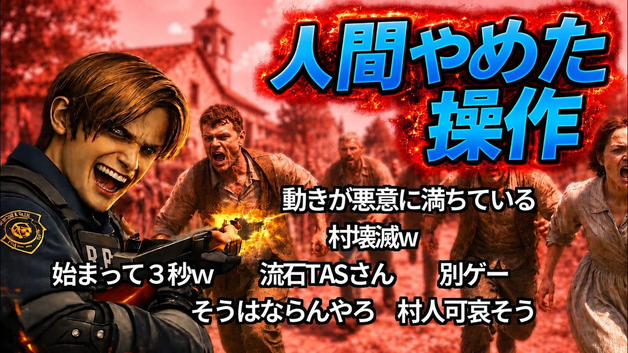 【コメ付き】【TAS】バイオハザード4 ロードプレイ Part01 【強くてニューゲーム】