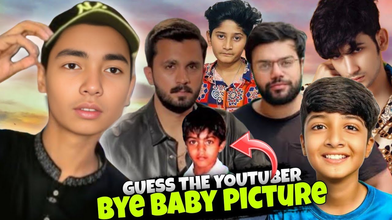 Guess the Youtuber by their Childhood Photo!😱Ft.Maaz Safder,Ducky Bhai,Little Zalmi!🔥 | Vampire YT 